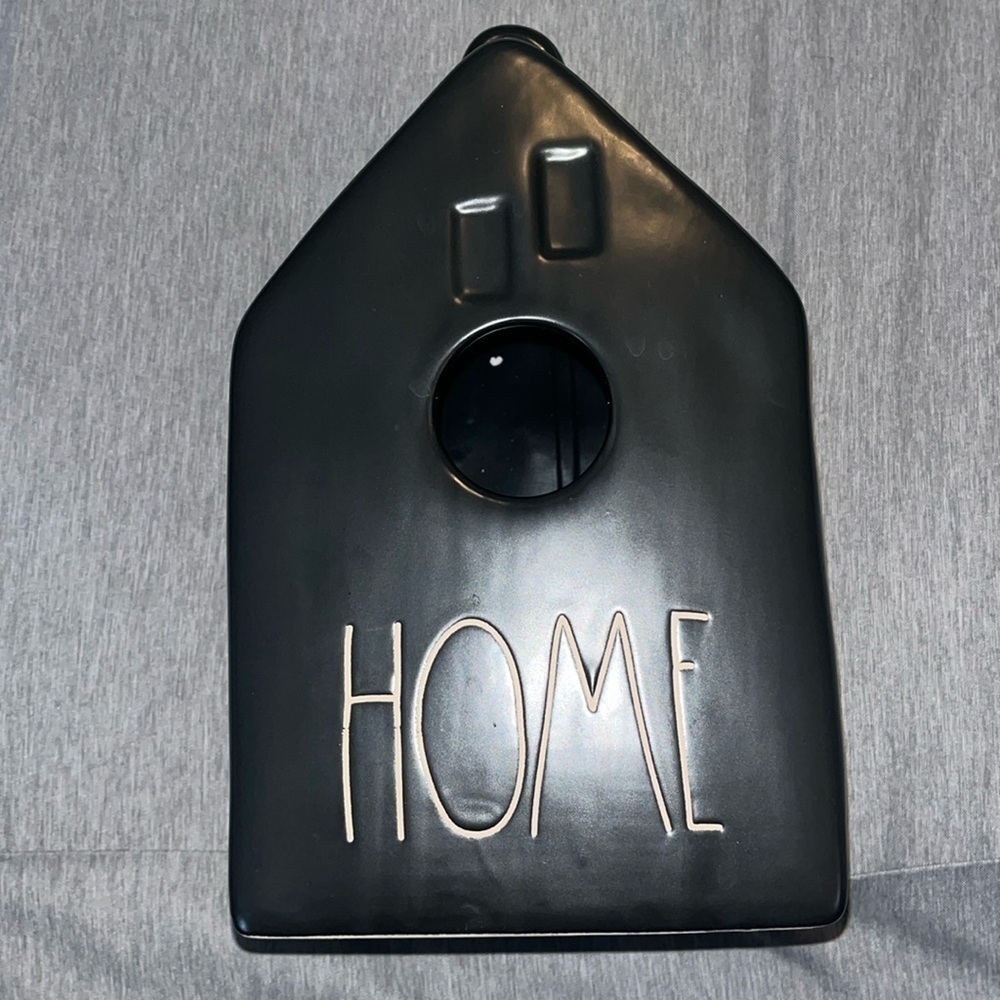 Rae Dunn Bird House Home Black Artisan Collection by Magenta 9" Tall